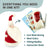 DIY Santa Needle Felting Kit | Beginner Holiday Craft Project Gift (min. order qty 4 required)