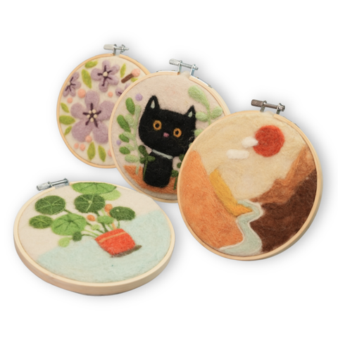 Painting with Wool Combo – Complete Felting Fiber Set for Crafts (min. qty order 3 required)