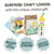 DIY Snowman Needle Felting Kit | Beginner Holiday Craft Project Gift (min. order qty 4 required)