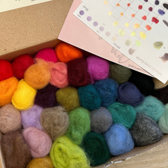 Eco Wool Colors Collection Kit – Natural Wool Roving for Felting & Crafts (min. qty order 3 required)