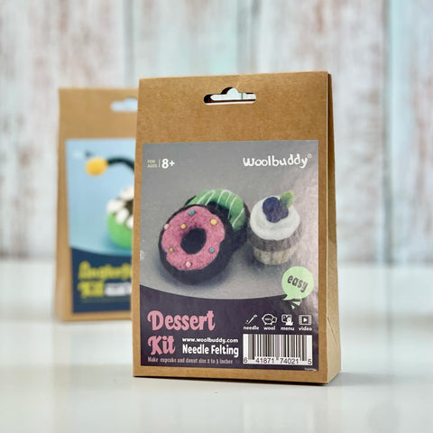 DIY Dessert Needle Felting Kit | Sweet Foodie Craft Starter Project (min. order qty 6 required)