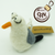 Seagull Ornament – Felted Wool Bird Decoration for Tree or Home (min. order qty 6 required)