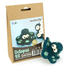 DIY Octopus Needle Felting Kit | Ocean Sea Creature Craft Gift (min. order qty 6 required)