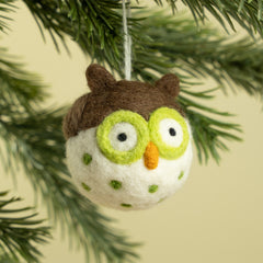 Owl Bird Ornament | Woodland Forest Nature Decor & Gift (min. order qty 6 required)