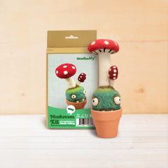 Needle Felting Mushroom Kit – DIY Wool Craft Set for Beginners (min. order qty 3 required)