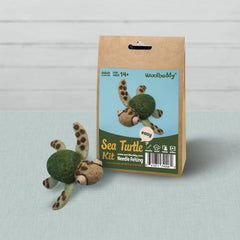 DIY Sea Turtle Needle Felting Kit | Ocean Marine Life Craft Gift (min. order qty 6 required)
