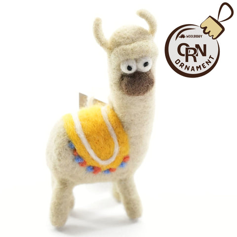 Llama Tan Ornament (min. order qty 6 required)