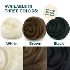Core Wool Roving 8oz – Needle Felting Fiber | Woolbuddy