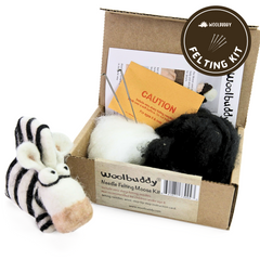 Needle Felting Zebra Kit (min. order qty 6 required)