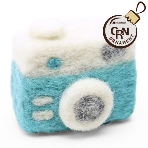 Camera Blue Ornament (min. order qty 6 required)