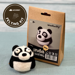 Needle Felting Panda Kit (min. order qty 6 required)